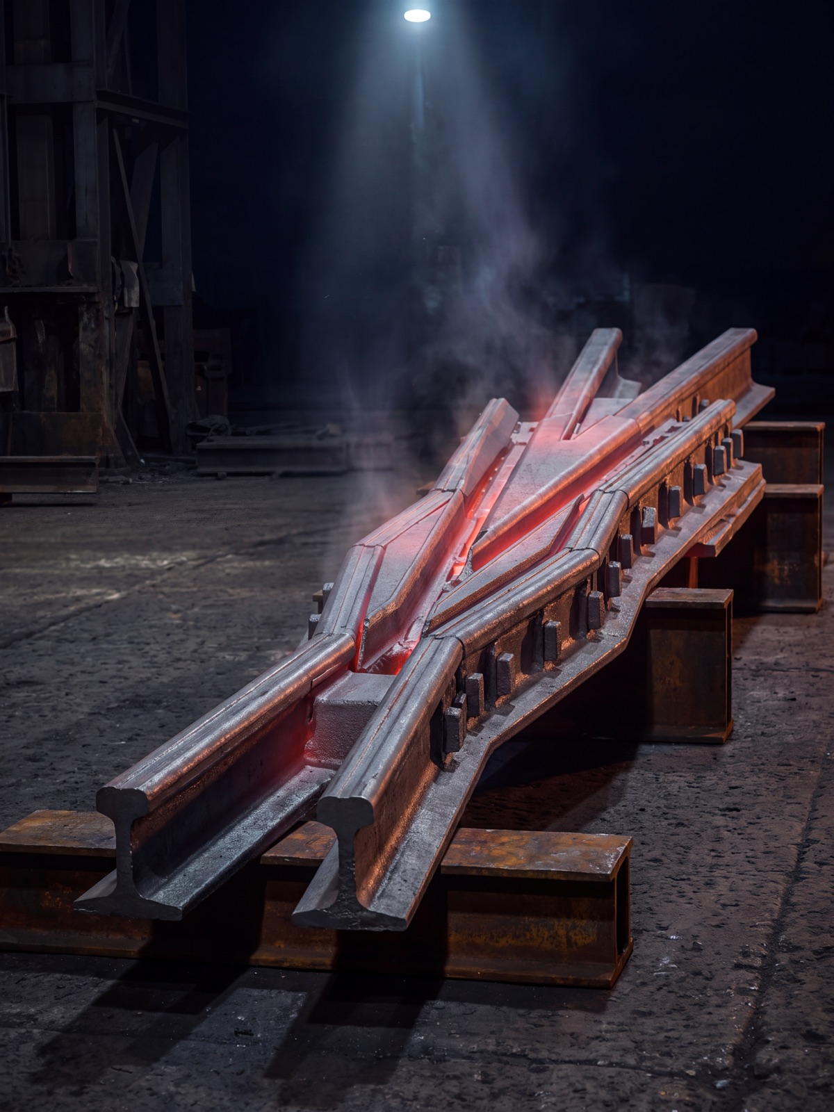 Sapo de acero al manganeso con calor residual en la fundición MACRO