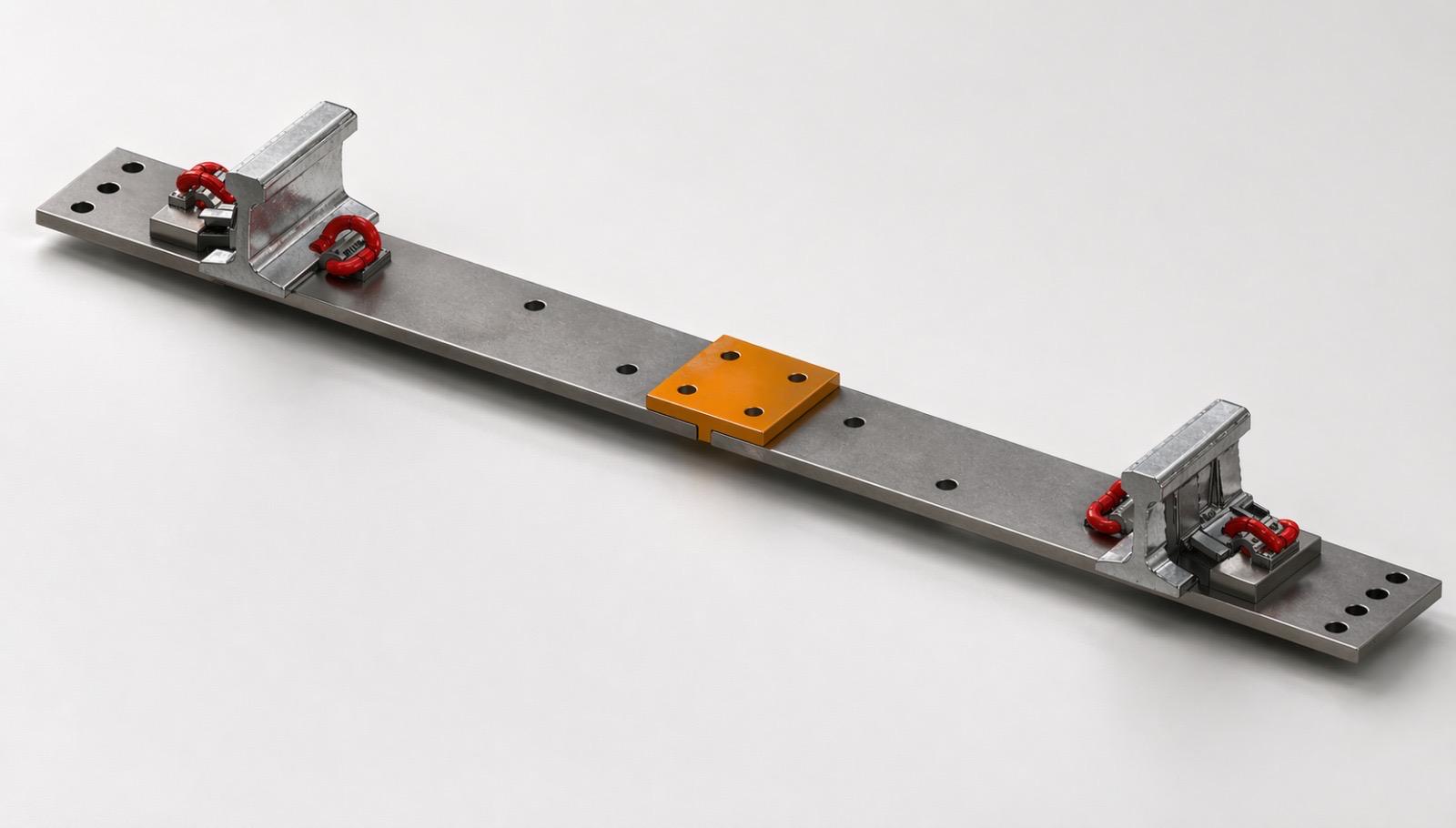 Placa y clip · modelo 3D